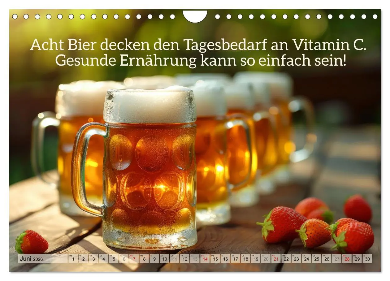Bild: 9783457344859 | Ich brauch mehr Vitamin Bier (Wandkalender 2026 DIN A4 quer),...